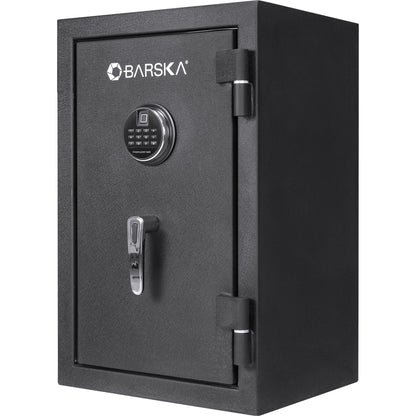 2.02 cu ft Biometric Keypad Fire Resistant Safe with Fingerprint Access - Black