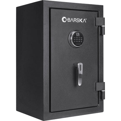 2.02 cu ft Biometric Keypad Fire Resistant Safe with Fingerprint Access - Black