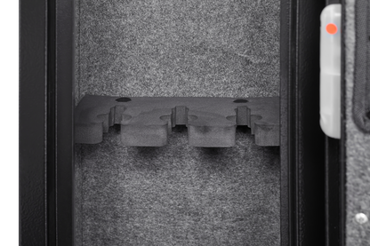 5 gun safes with 3 pistol pockets, quick access biometric adjustable heavy-duty gun rack mounted gun safes