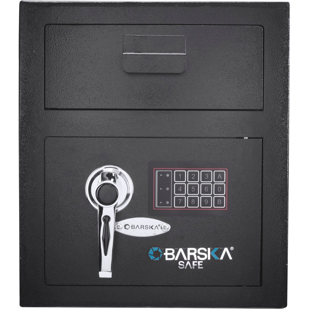 Durable Keypad Depository Safe with Dual PIN Access - Black