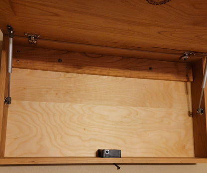Large Handcrafted Cherry Hardwood Concealment Box – Made by U.S. Veterans