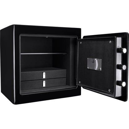 BARSKA 1.01 Cu. Ft. Keypad Fire-Resistant Jewelry Safe – White or Black
