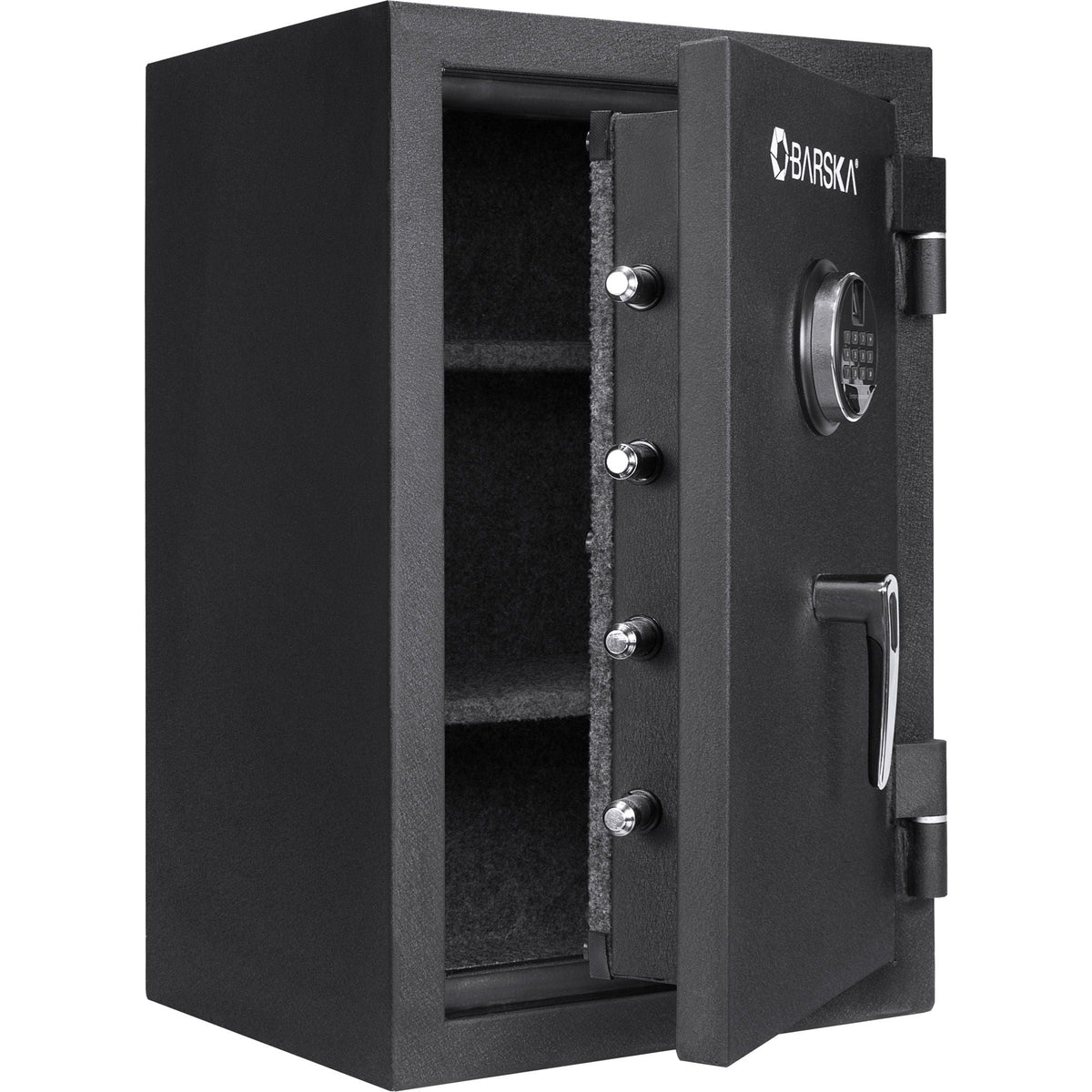 2.02 cu ft Biometric Keypad Fire Resistant Safe with Fingerprint Access - Black