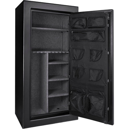 Tall Fireproof Protection Safe Vault with Solid Steel Construction - Black