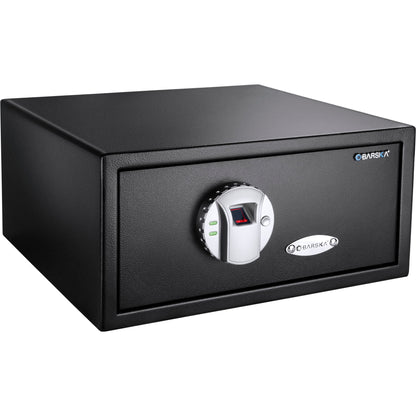 Biometric Security Safe with Fingerprint Access - Black Steel