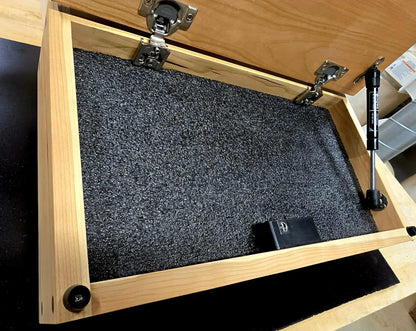 Small Handcrafted Cherry Hardwood Concealment Box – Made by U.S. Veterans