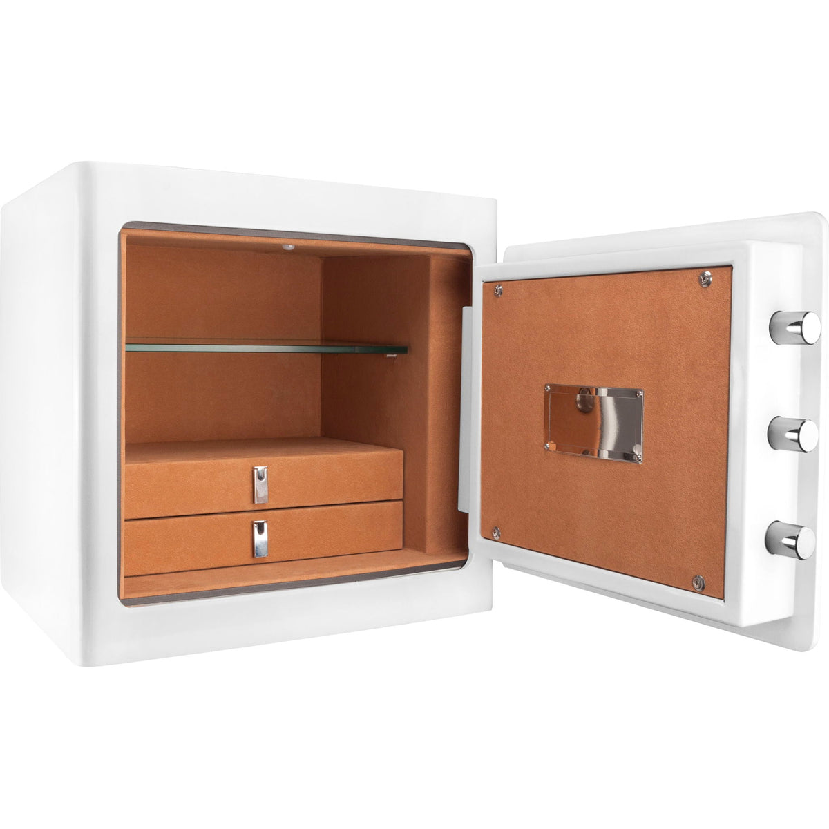 BARSKA 1.01 Cu. Ft. Keypad Fire-Resistant Jewelry Safe – White or Black