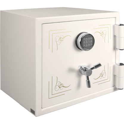 Keypad Fire-Resistant Jewelry Safe – 1.91 Cu. Ft. | White