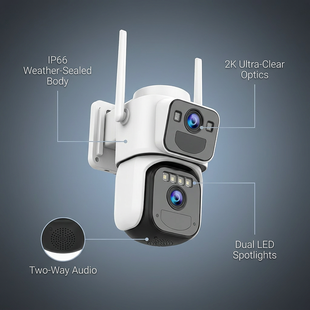 AegisVision Sentinel Pro 2K Security Camera — Lifestyle