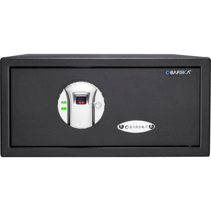 Biometric Security Safe with Fingerprint Access - Black Steel