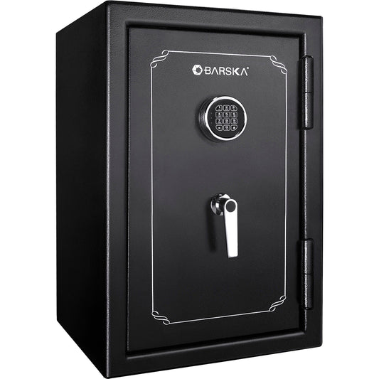 BARSKA FireVault Digital Keypad Fire-Resistant Safe | FV400 &amp; FV500 – Black