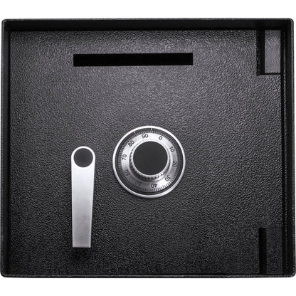 0.89 Cubic Ft Floor Safe with Combination Lock - Black