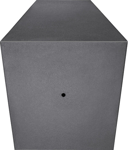 2.02 cu ft Biometric Keypad Fire Resistant Safe with Fingerprint Access - Black