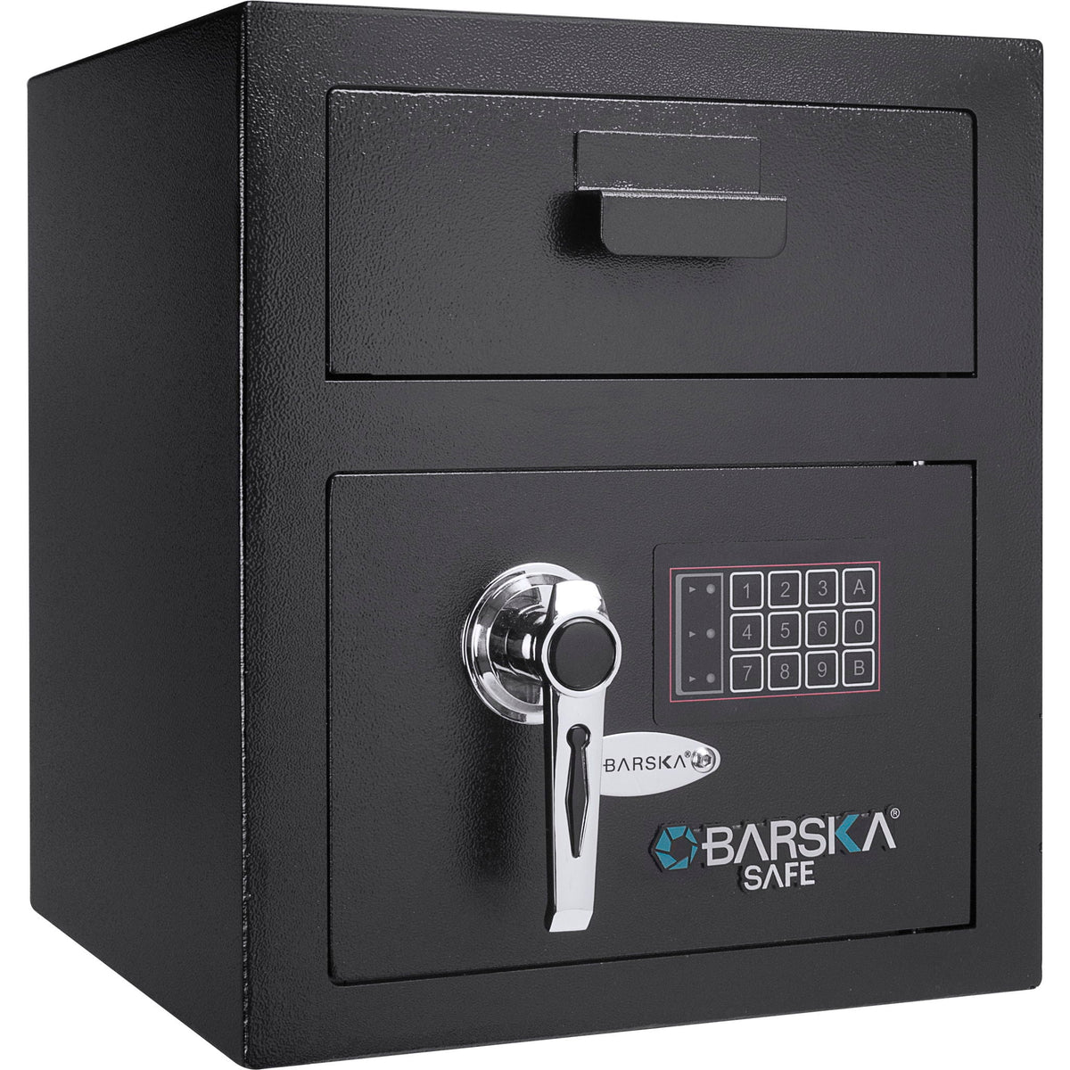 Durable Keypad Depository Safe with Dual PIN Access - Black