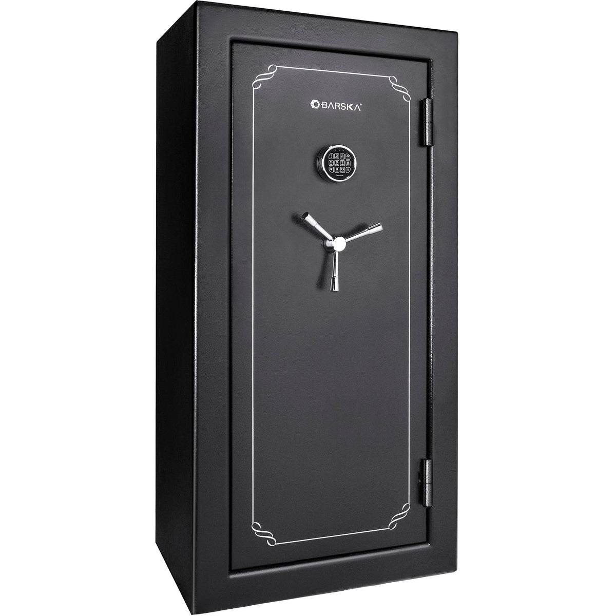 Tall Fireproof Protection Safe Vault with Solid Steel Construction - Black