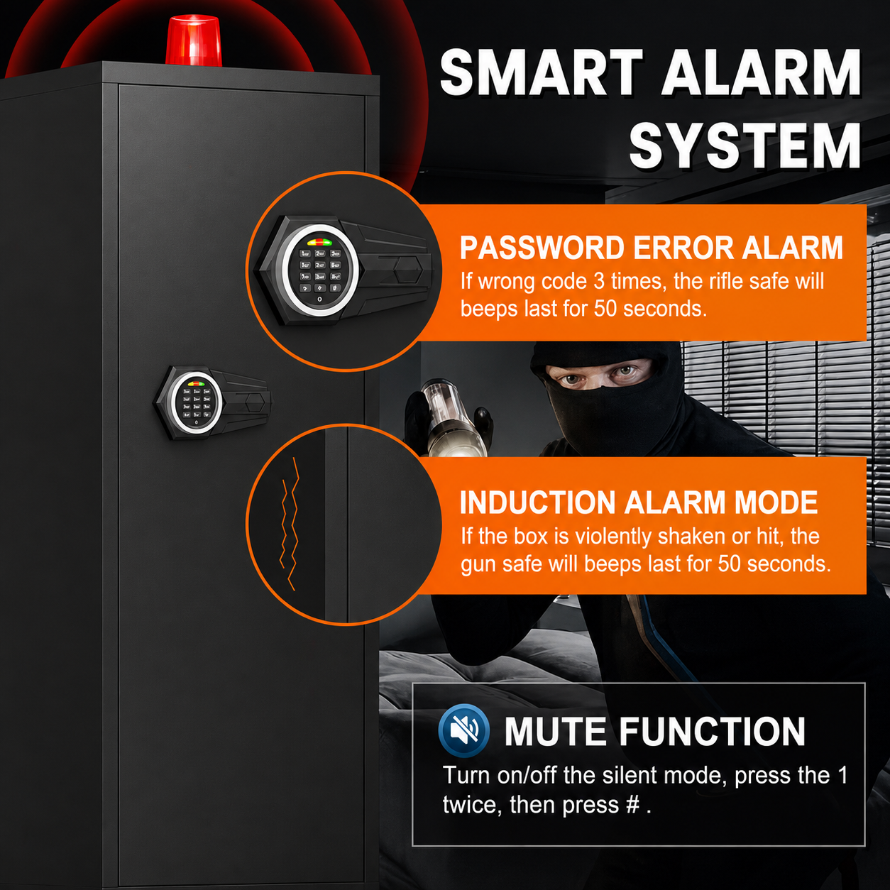 Nighthawk Fortress Elite Digital Gun Safe