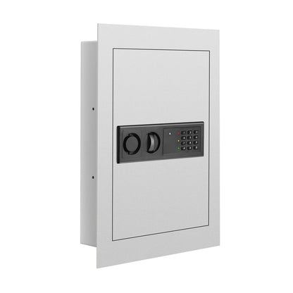 Digital Recessed Wall Safe with Electronic Keypad – Black or White
