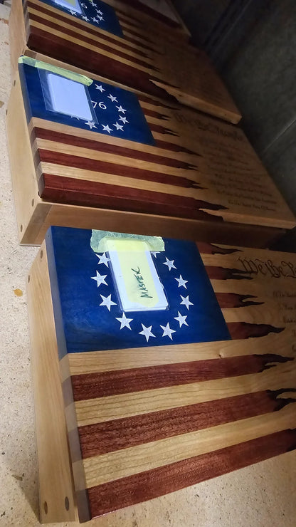 Small Handcrafted Cherry Hardwood Concealment Box – Made by U.S. Veterans
