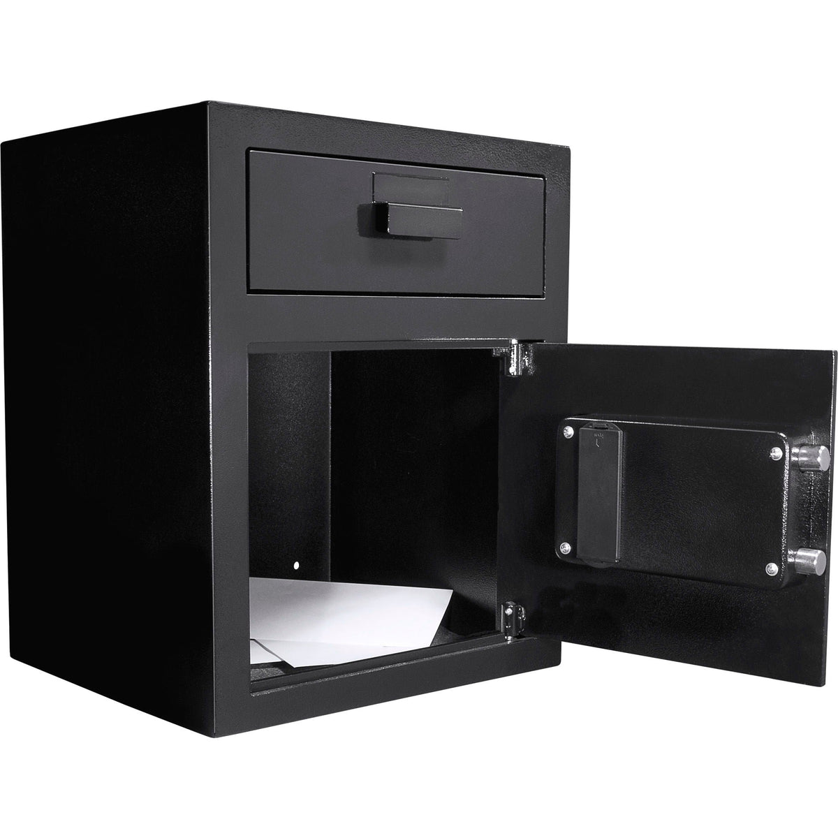 Durable Keypad Depository Safe with Dual PIN Access - Black
