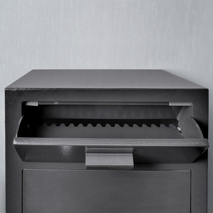 Durable Keypad Depository Safe with Dual PIN Access - Black