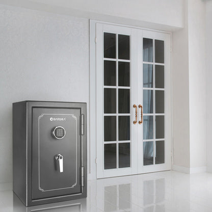 BARSKA FireVault Digital Keypad Fire-Resistant Safe | FV400 &amp; FV500 – Black