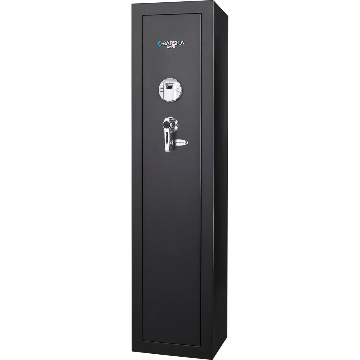 Biometric Rifle Safe with Fingerprint Access – Black