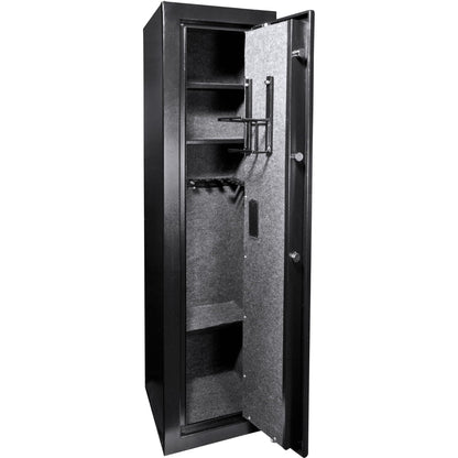Biometric Rifle Safe with Fingerprint Access – Black