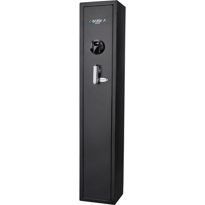 Biometric Keypad Rifle Safe with Electronic & Biometric Access - Black