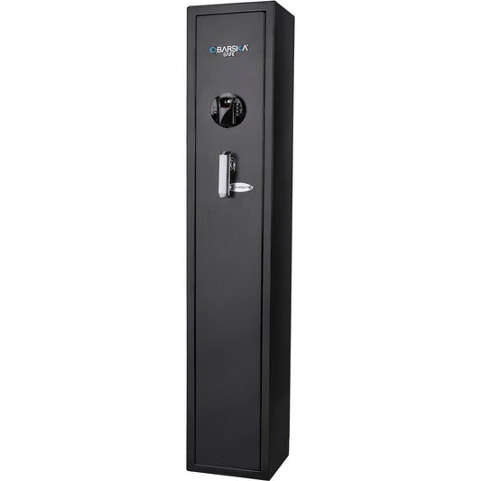 Biometric Keypad Rifle Safe with Electronic & Biometric Access - Black