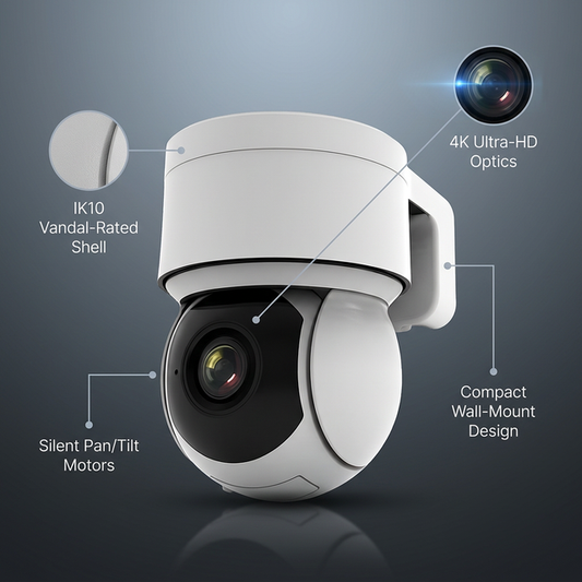 VantaGuard Helios 4K PTZ Dome Camera — Lifestyle