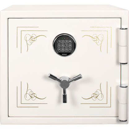 Keypad Fire-Resistant Jewelry Safe – 1.91 Cu. Ft. | White