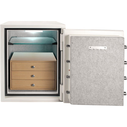 Keypad Fire-Resistant Jewelry Safe – 2.75 Cu. Ft. | White