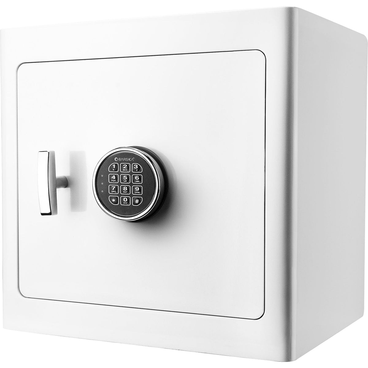 BARSKA 1.01 Cu. Ft. Keypad Fire-Resistant Jewelry Safe – White or Black