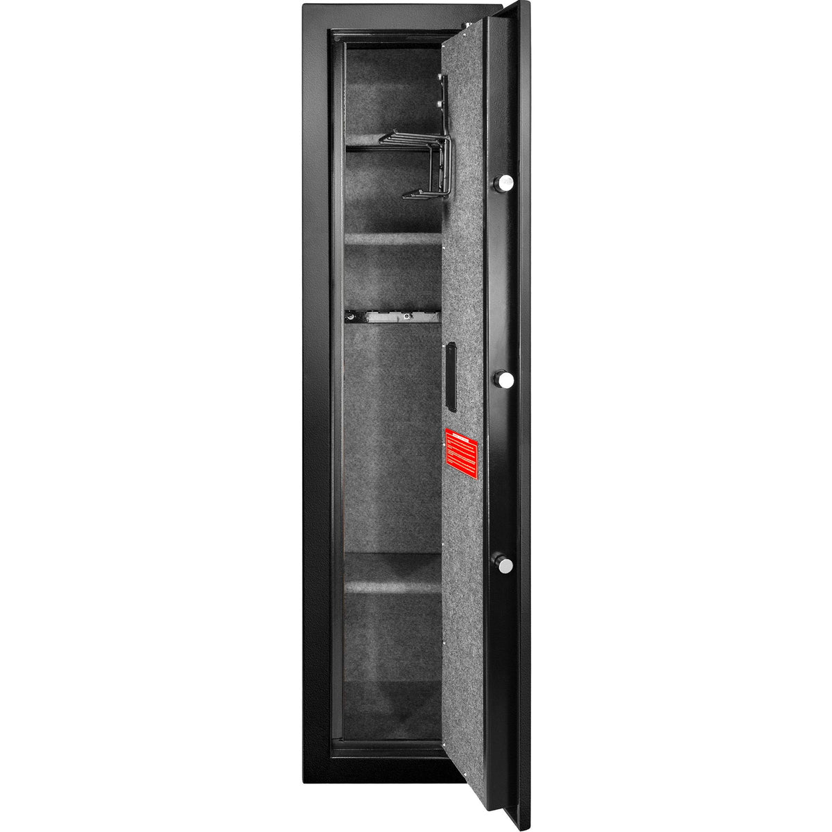 Biometric Rifle Safe with Fingerprint Access – Black
