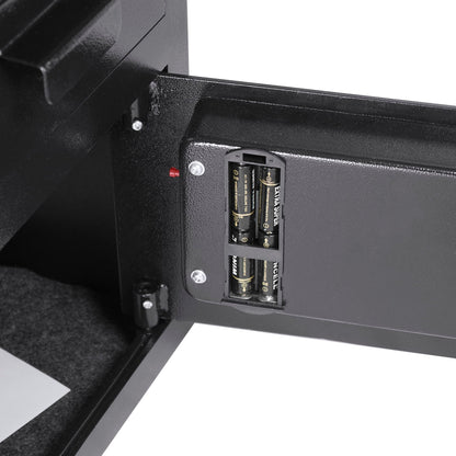 Durable Keypad Depository Safe with Dual PIN Access - Black