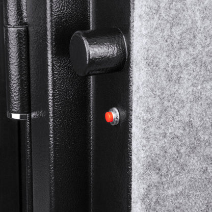 Tall Fireproof Protection Safe Vault with Solid Steel Construction - Black