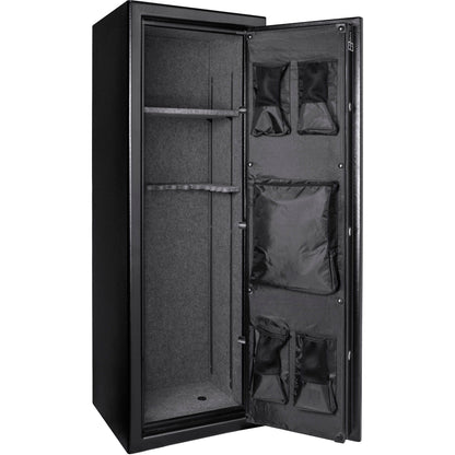 Tall Fireproof Protection Safe Vault with Solid Steel Construction - Black