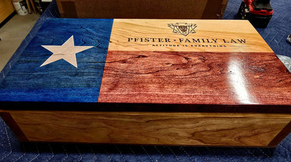 Small Handcrafted Cherry Hardwood Concealment Box – Made by U.S. Veterans